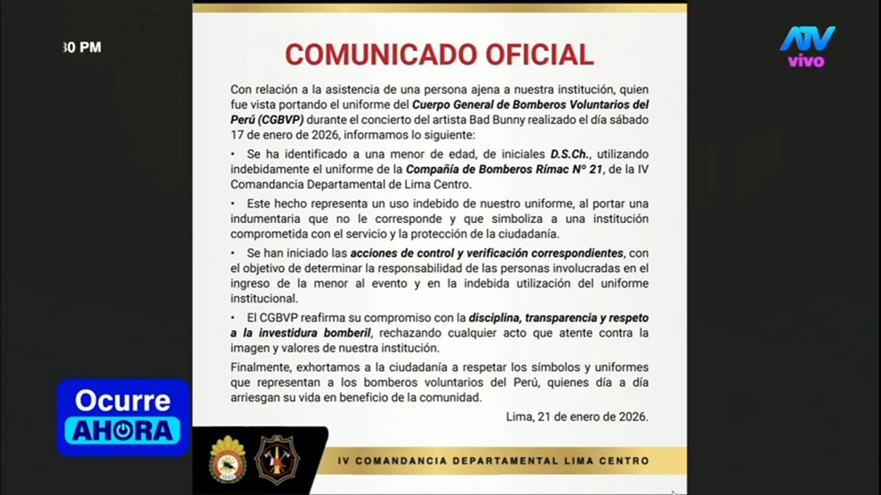 Bomberos anunciaron que harán una investigación. Foto: ATV