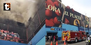 ¡Infierno en Polvos Azules! Reportan incendio en centro comercial que se habría originado en almacén de zapatillas