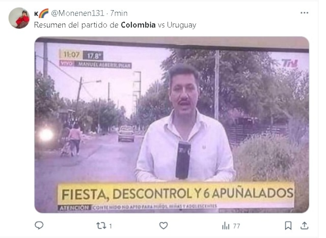 Disfruta de los mejores memes del Colombia - Uruguay (Twitter)