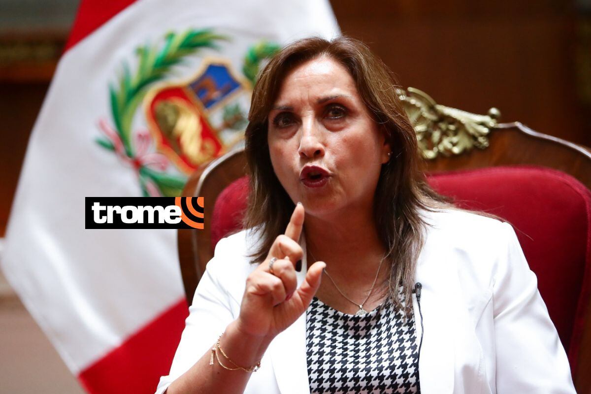 Dina Boluarte en entrevista con Trome desde Palacio de Gobierno. (Foto: Jesús Saucedo)