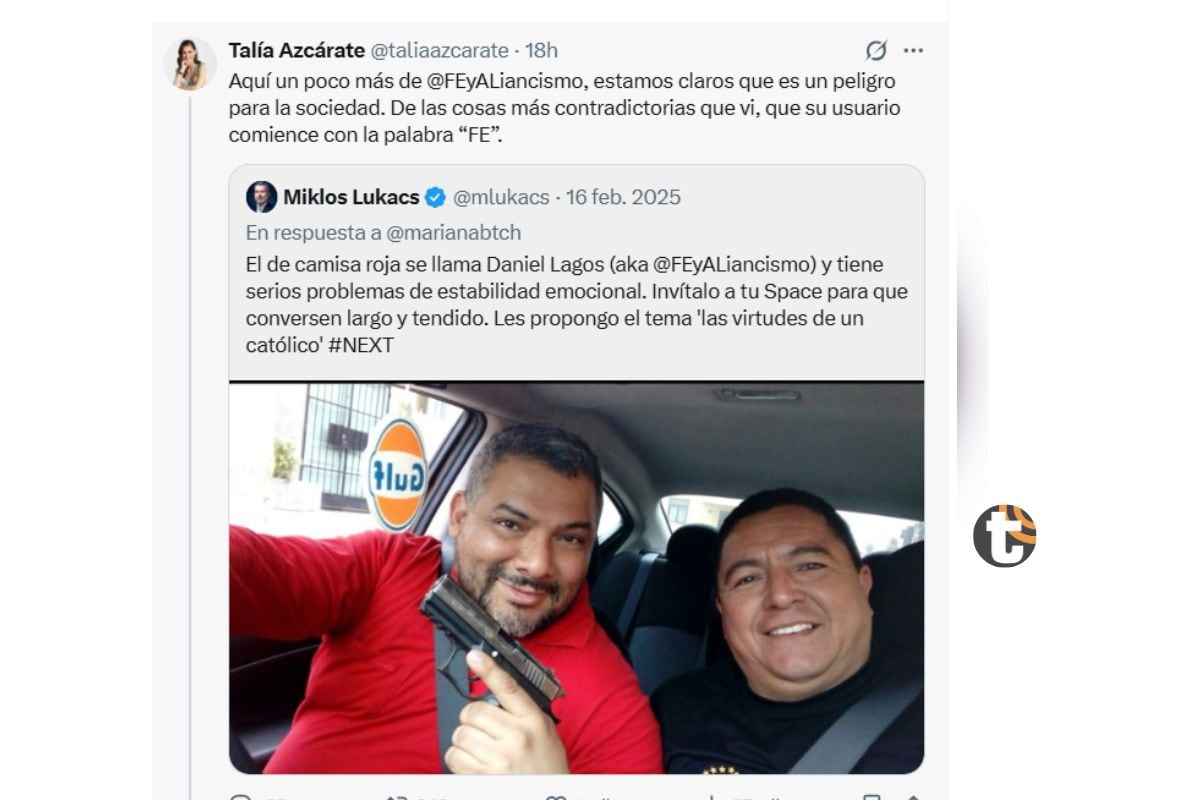 Periodista reveló identidad de su fanático que la amenazó (Foto: @taliaazcarate)