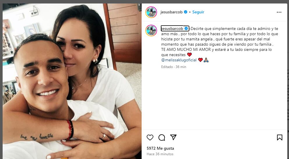 Jesús Barco y Melissa Klug