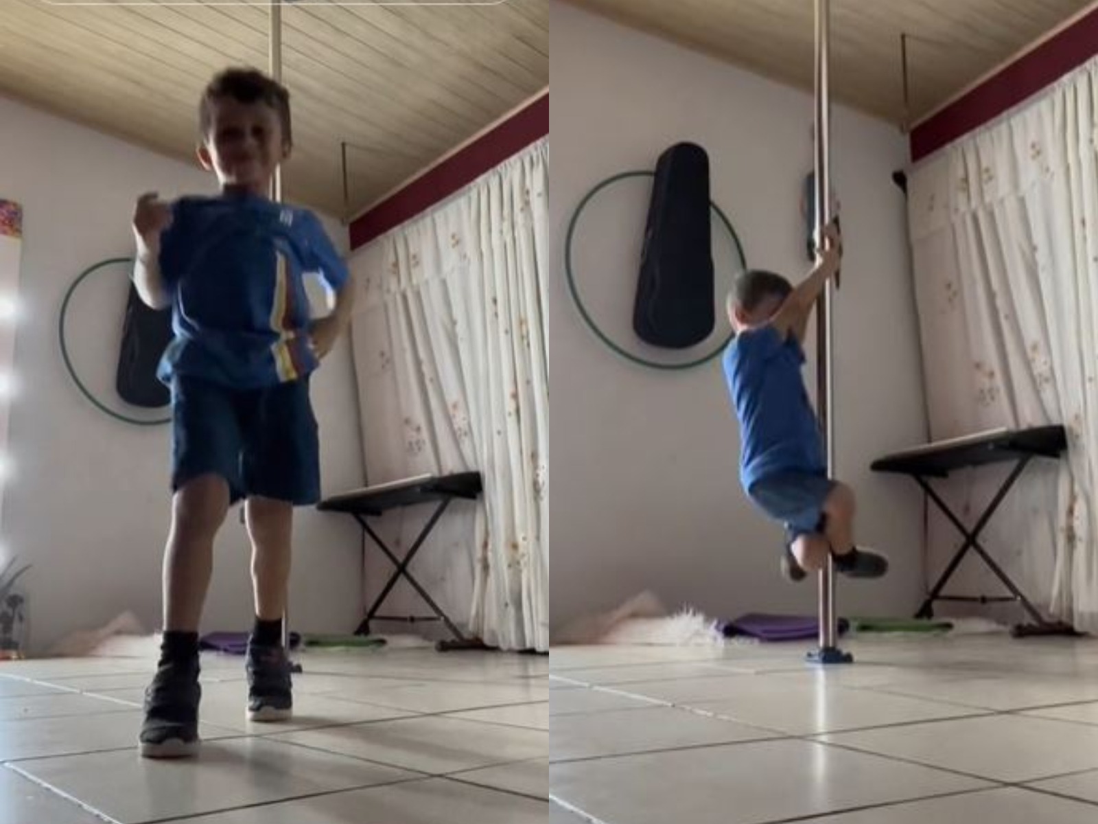VIDEO VIRAL | El pequeño Sam, sin pensarlo, se dio cuenta que escondía un talento oculto. (Foto: @angelicacalderon09/TikTok)