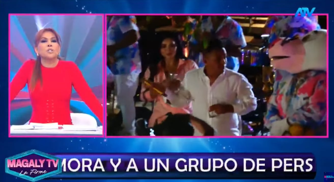 Magaly Medina 'chanca' a Christian Cueva por robarle el show a Pamela Franco en su cumpleaños.