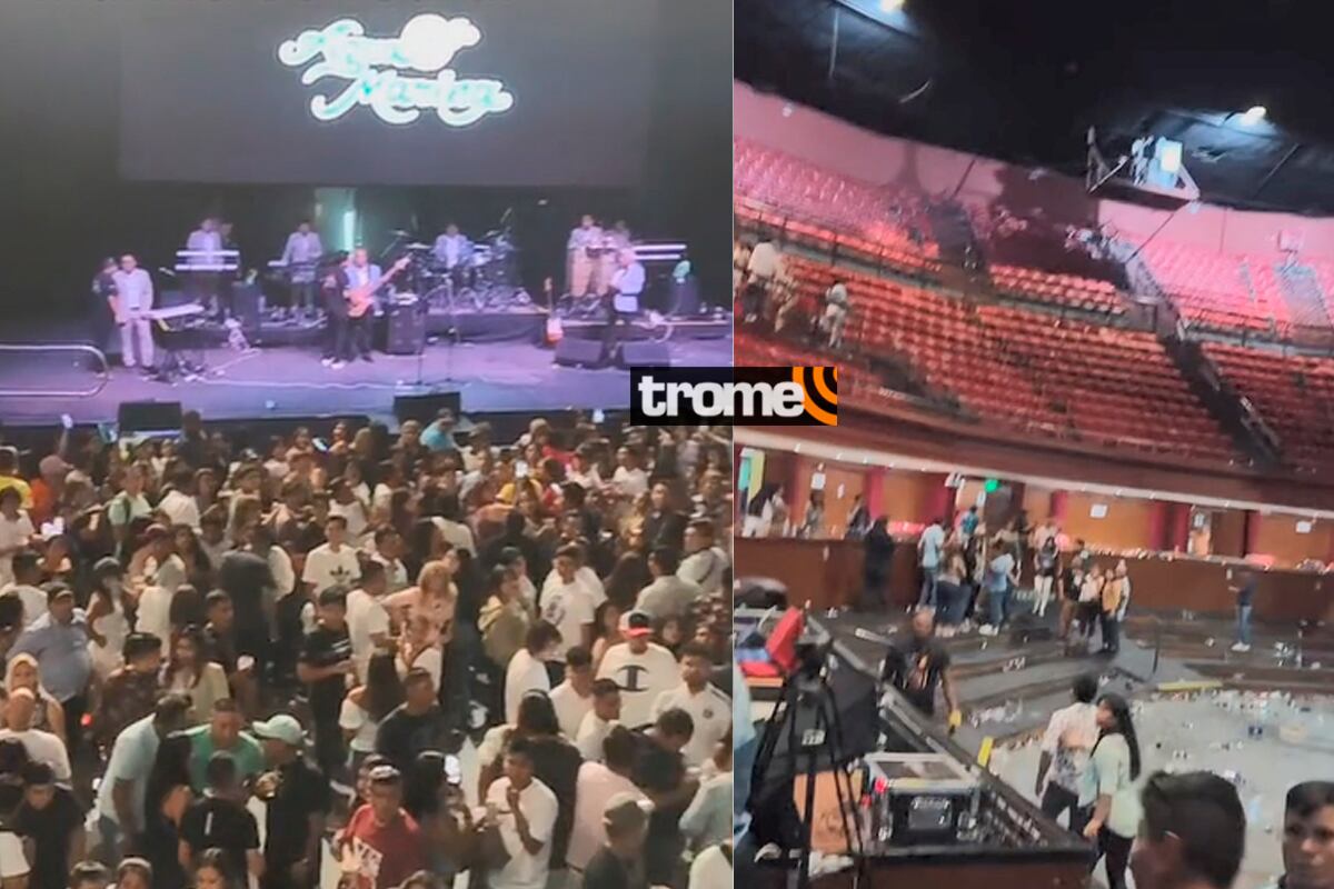 Los disturbios fueron evidentes durante la presentación de Agua Marina en Chile (Foto: TikTok)