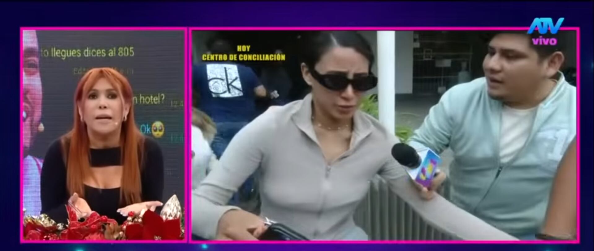 Conductora lanzó fuertes críticas contra Samahara Lobatón. (Fuente: ATV)