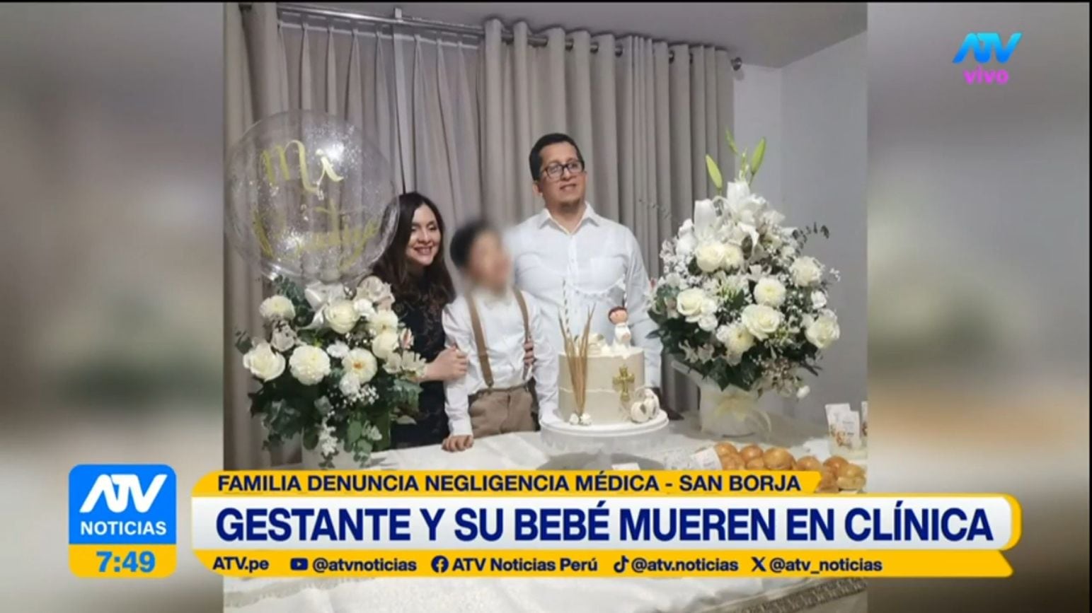 Pablo, Génesis y su hijo mayor cuando todo era felicidad. Foto: ATV