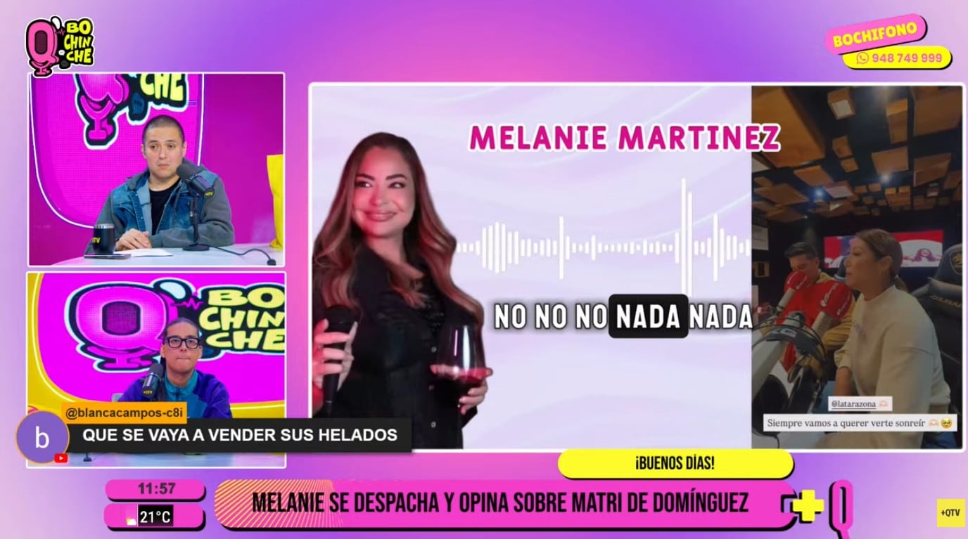 Declaraciones de Melanie Martínez en Q'Bochinche.