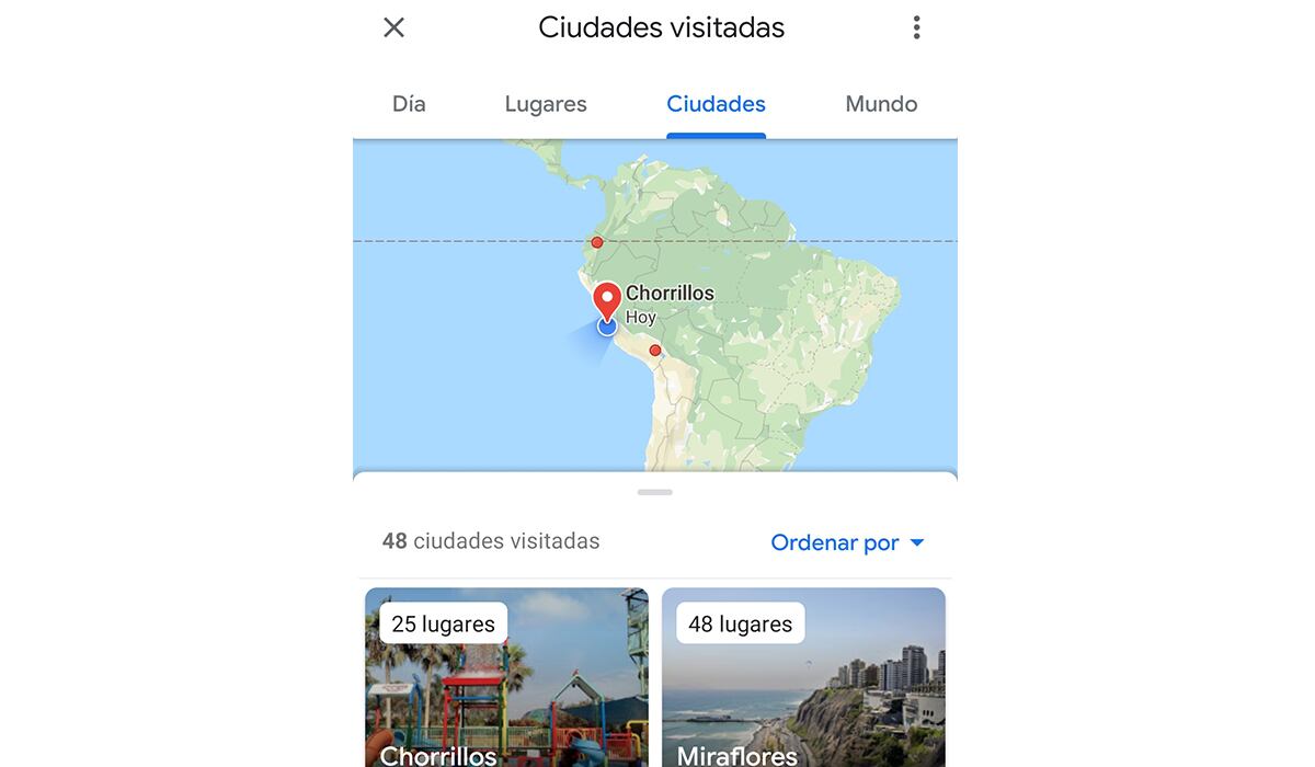 Para ello deberás ingresar a tu perfil y desde allí verificar tus rutas. (Foto: Google Maps)