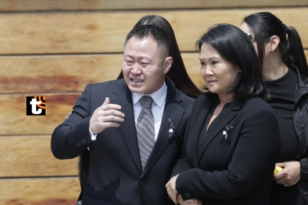 Kenji Fujimori llora por su padre