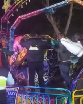 Colapsa juego mecánico en Chosica