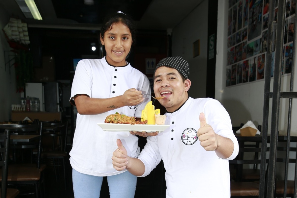 Emprendedor presenta plato 'Causa de Tiburón'. Foto: Allengino Quintana