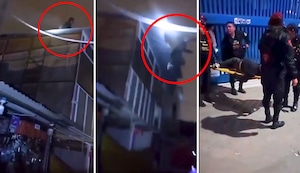 Trujillo: cae ladrón en plena fuga por el techo de centro comercial