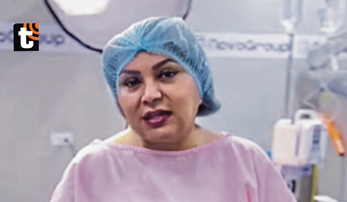 Ruth Karina antes de someterse a la manga gástrica.