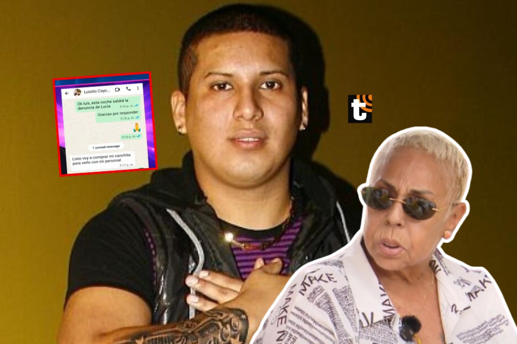 Luisito Caycho responde a su manera denuncia de su expareja Lucía de la Cruz.