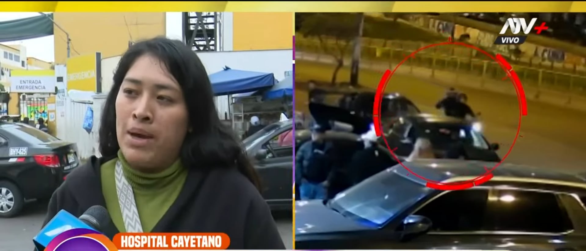 Mujer queda gravemente herida tras recibir una bala. (Foto: ATV)