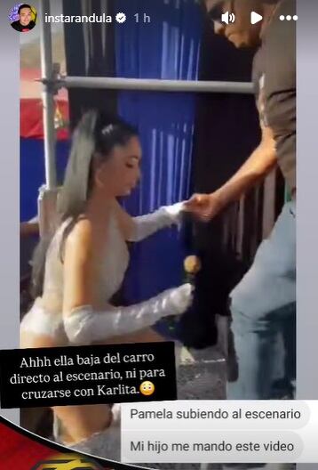 Pamela Franco en evento en Moquegua