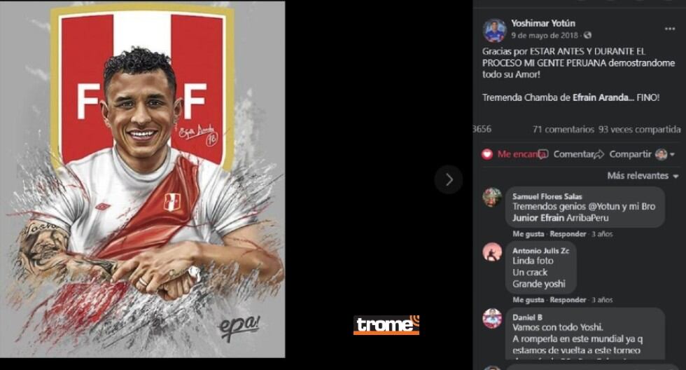 Joven hincha ha retratado digitalmente a Gianluca Lapadula y otros jugadores de nuestra selección. (Trome / Isabel Medina)