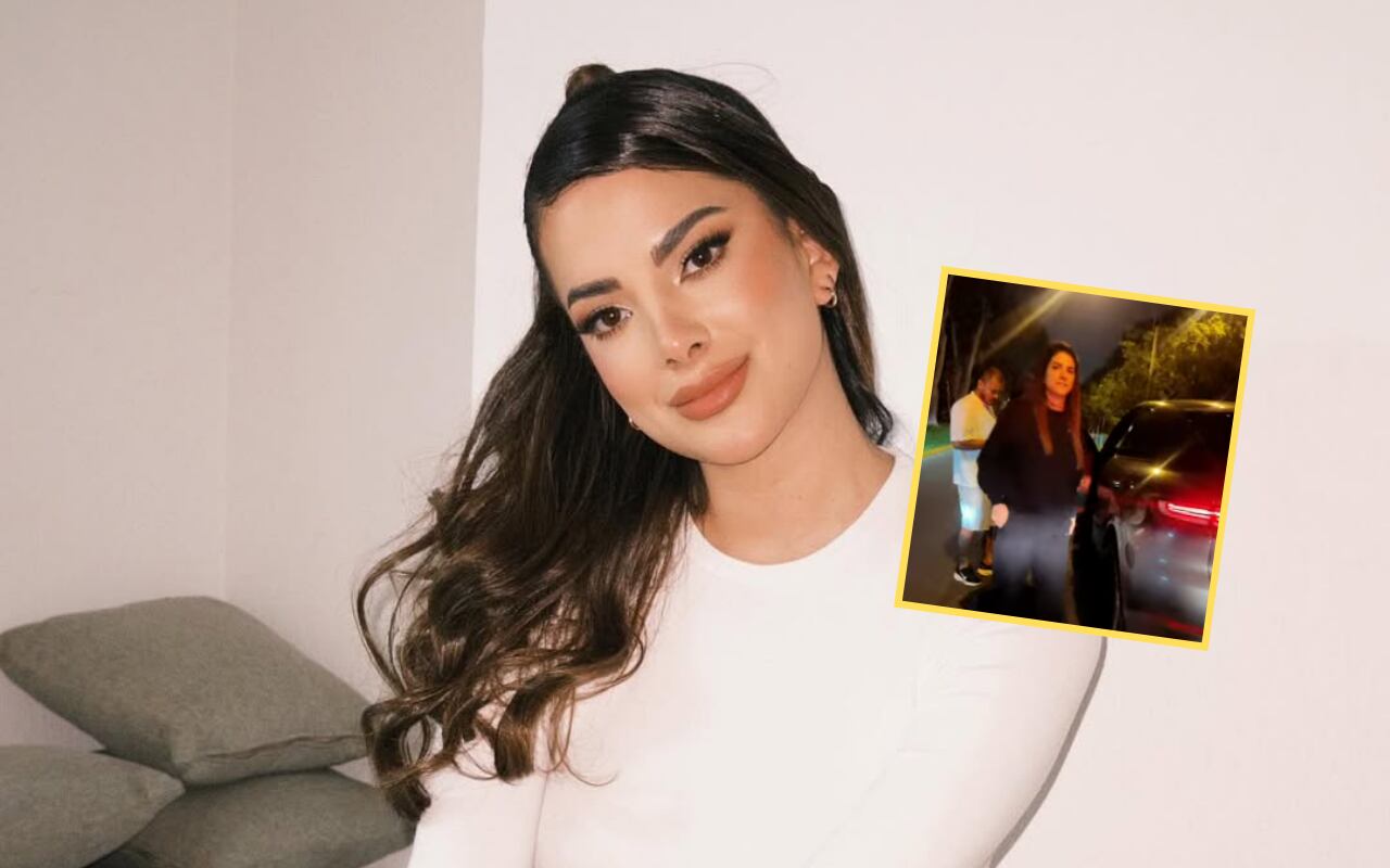 La modelo fue invitada a 'Magaly TV La Firme', donde le presentaron las imágenes de su intervención | Foto: Instagram / Magaly TV (Captura) / Composición EC