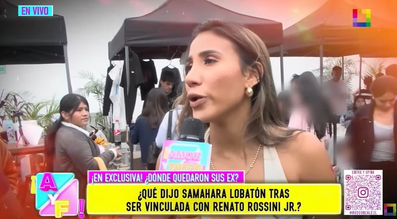 Samahara Lobatón habla de su relación con Bryan Torres.