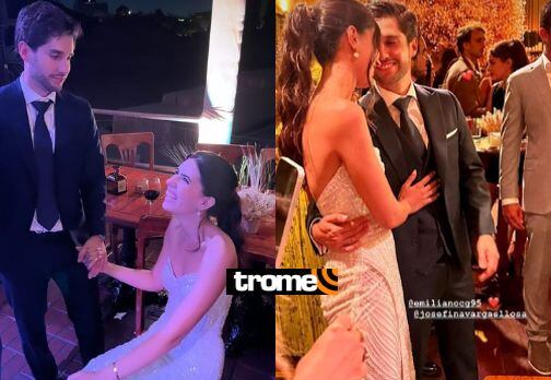 Josefina Vargas llosa y su prometido, Emiliano Camarena.