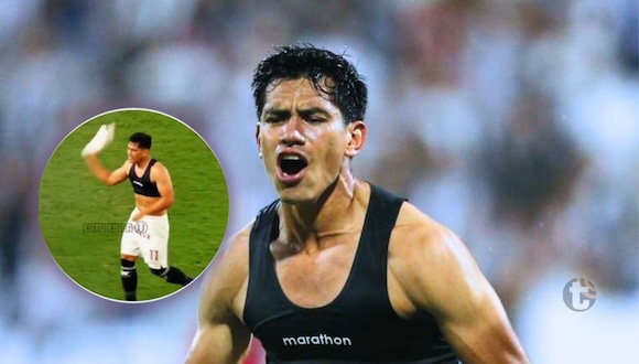 José 'Tunche' Rivera pateó y tiró la camiseta de Universitario (Video: Esto es la U)