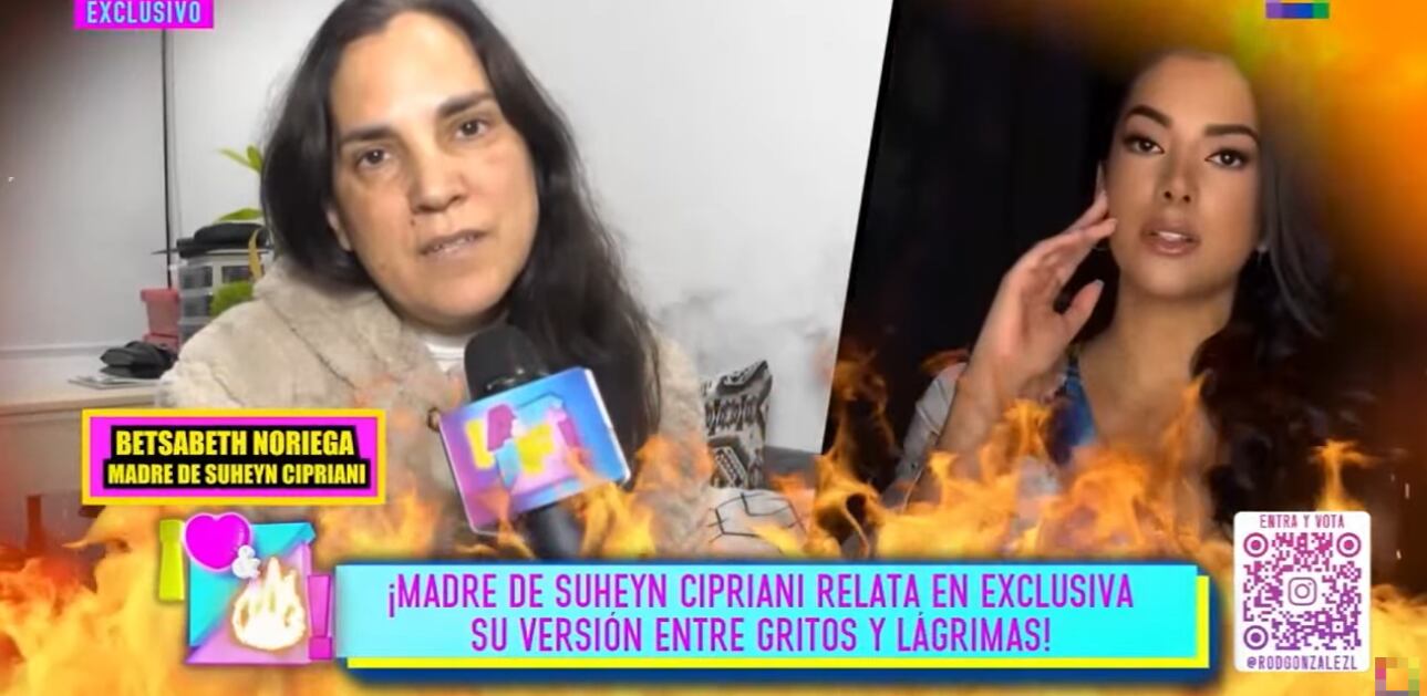 Madre de Suheyn Cipriani dice que lo dicho por su hija no es la verdad.