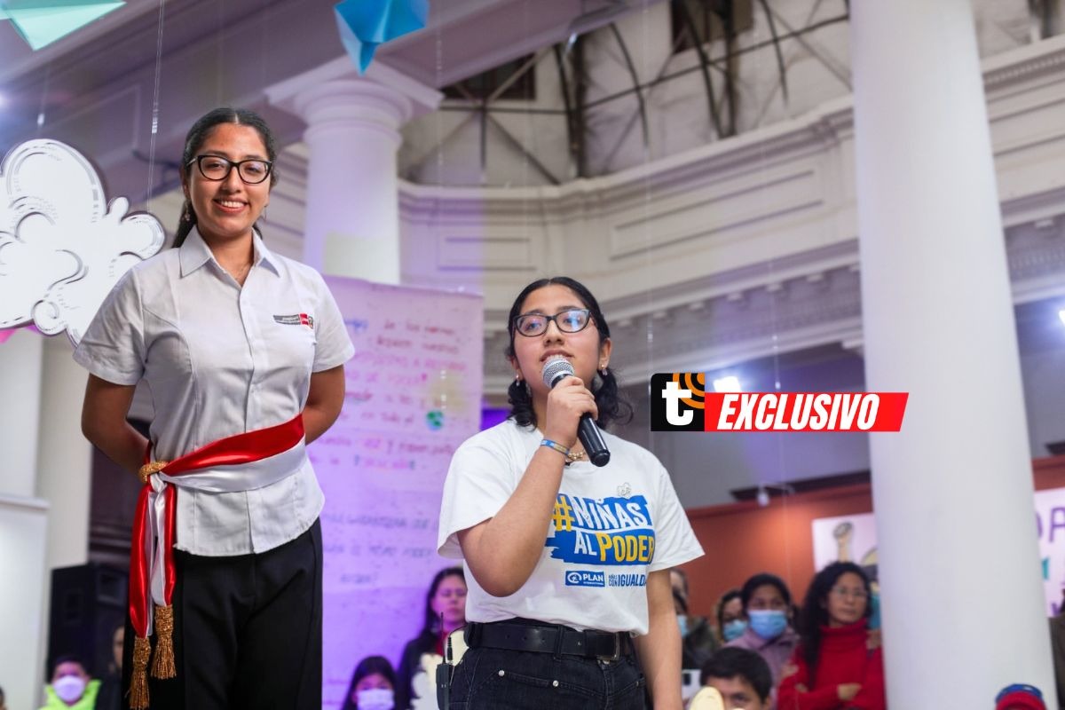 Hoy, con 18 años, es coordinadora general del Consejo Consultivo y Participativo de Niñas, Niños y Adolescentes (CCONNA). Foto: Composición / Difusión.