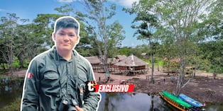 El joven guardaparque shipibo-konibo de la Reserva Comunal El Sira fue reconocido por National Geographic Camping Perú por las fotografías y videos con los que retrata la riqueza natural de Ucayali. Foto: Composición Trome / Alberth Sánchez.