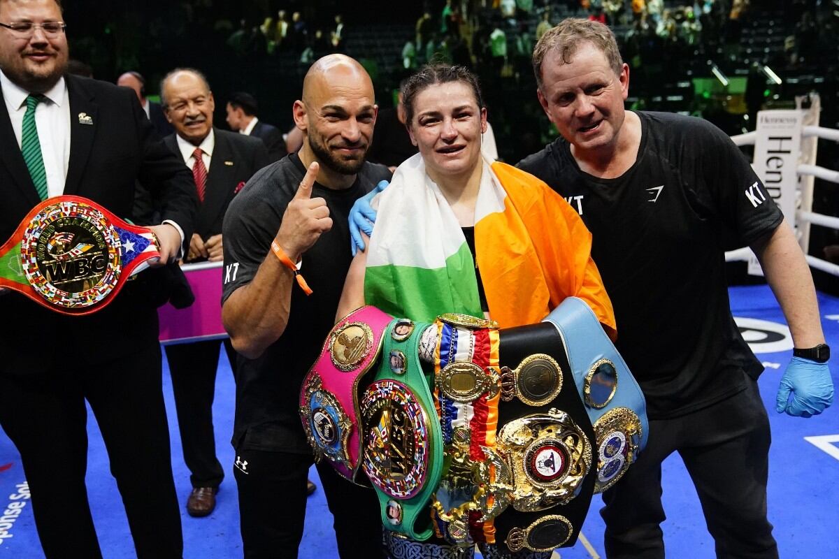 Katie Taylor se llevó la victoria por poco en las dos peleas anteriores. (Agencias)