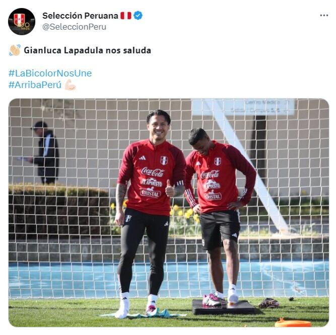 Gianluca Lapadula se prepara para estar listo de cara a los amistosos. (Foto: Twitter)