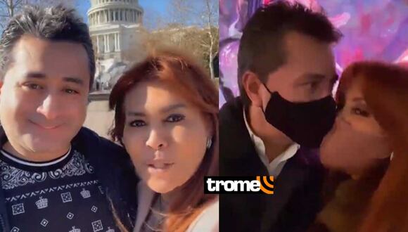 Magaly Medina y su esposo pasan Navidad en Nueva York