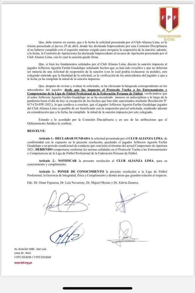 Jefferson Farfán podrá jugar contra Binacional tras reducción en el castigo. (Foto: FPF)