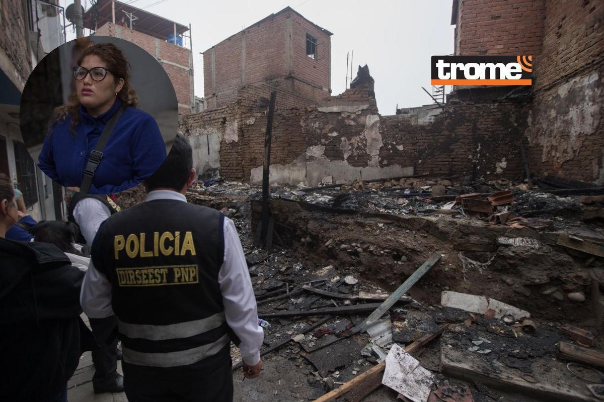 Policías de la Dirección de Seguridad del Estado investigarán las causas del incendio. | Fotos: Andrés Paredes / Diario Trome