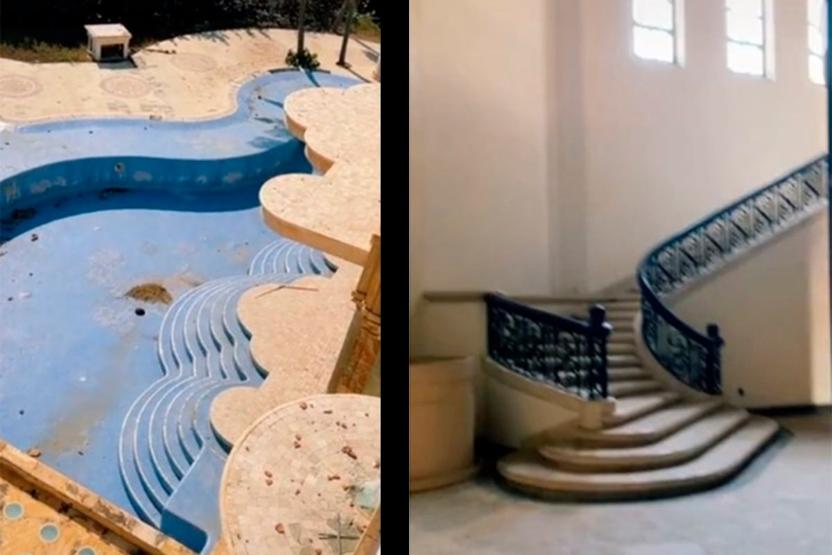 Los tiktokers invadieron la casa abandonada de Luis Miguel y se llevaron una increíble sorpresa. |Foto: hugo_gzbn/TikTok