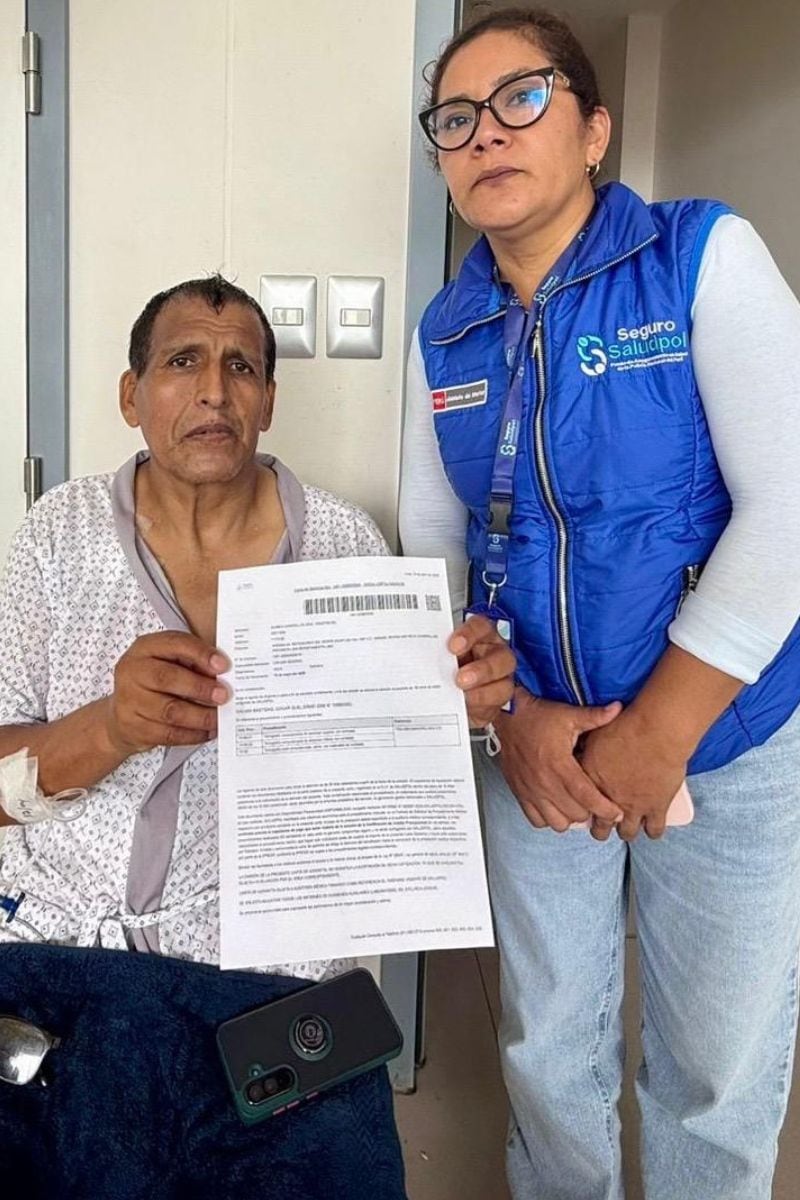 Edgar Guillermo continuará internado en el Hospital Nacional PNP Luis N. Sáenz. Foto: Difusión.