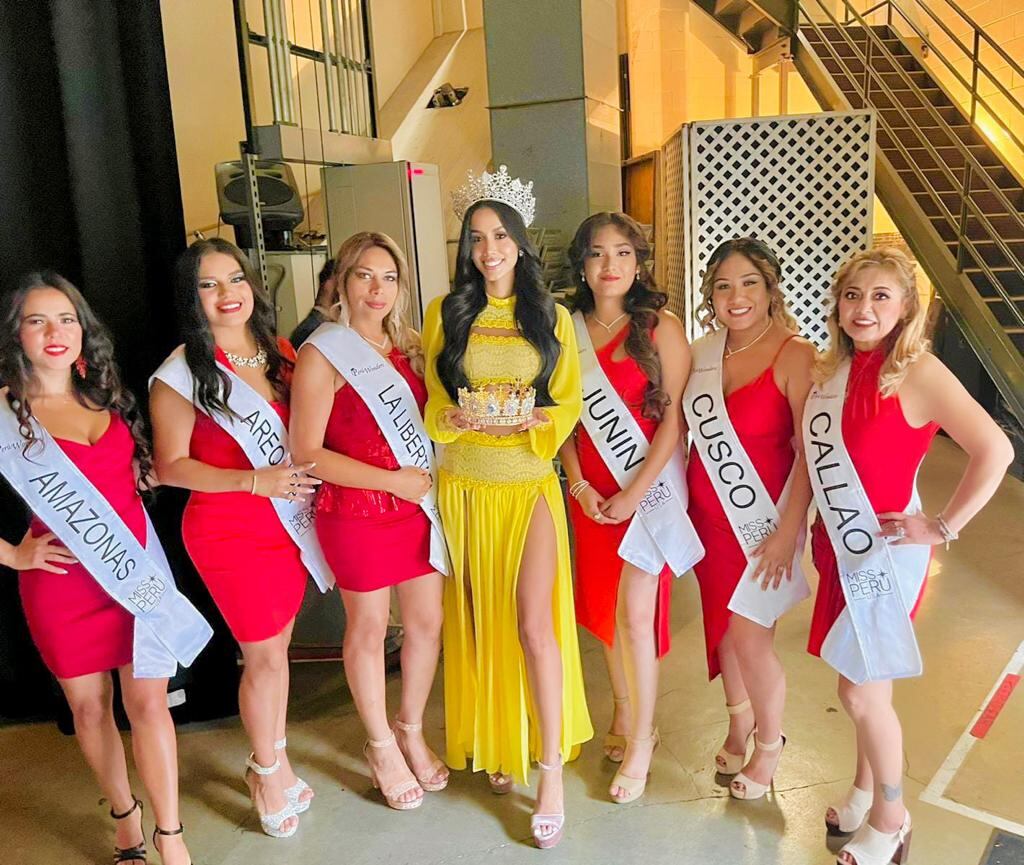 Peggy Palomino representó en Fiestas Patrias al Callao en el certamen de belleza que organizaron los peruanos en Los Ángeles
