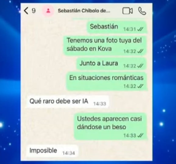 'Amigo' de Laura Spoya asegura que imagen es IA.
