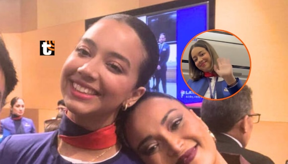 TROME - Mariella Zanetti capta a su hija trabajando como tripulante de cabina y la acompaña en viaje: “¡Ay, mi bebé!”