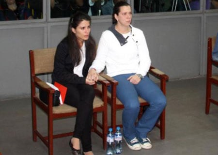 Liliana Castro con Eva Bracamaonte
