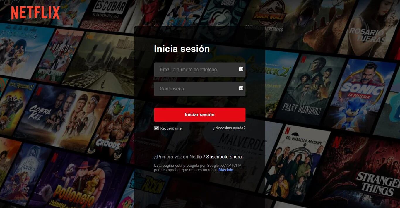 Suscripciones de Netflix.