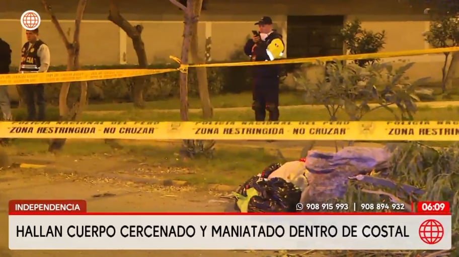 Cuerpo de hombre cercenado y maniatado, aún no ha sido identificado tras ser hallado en parque de Independencia.