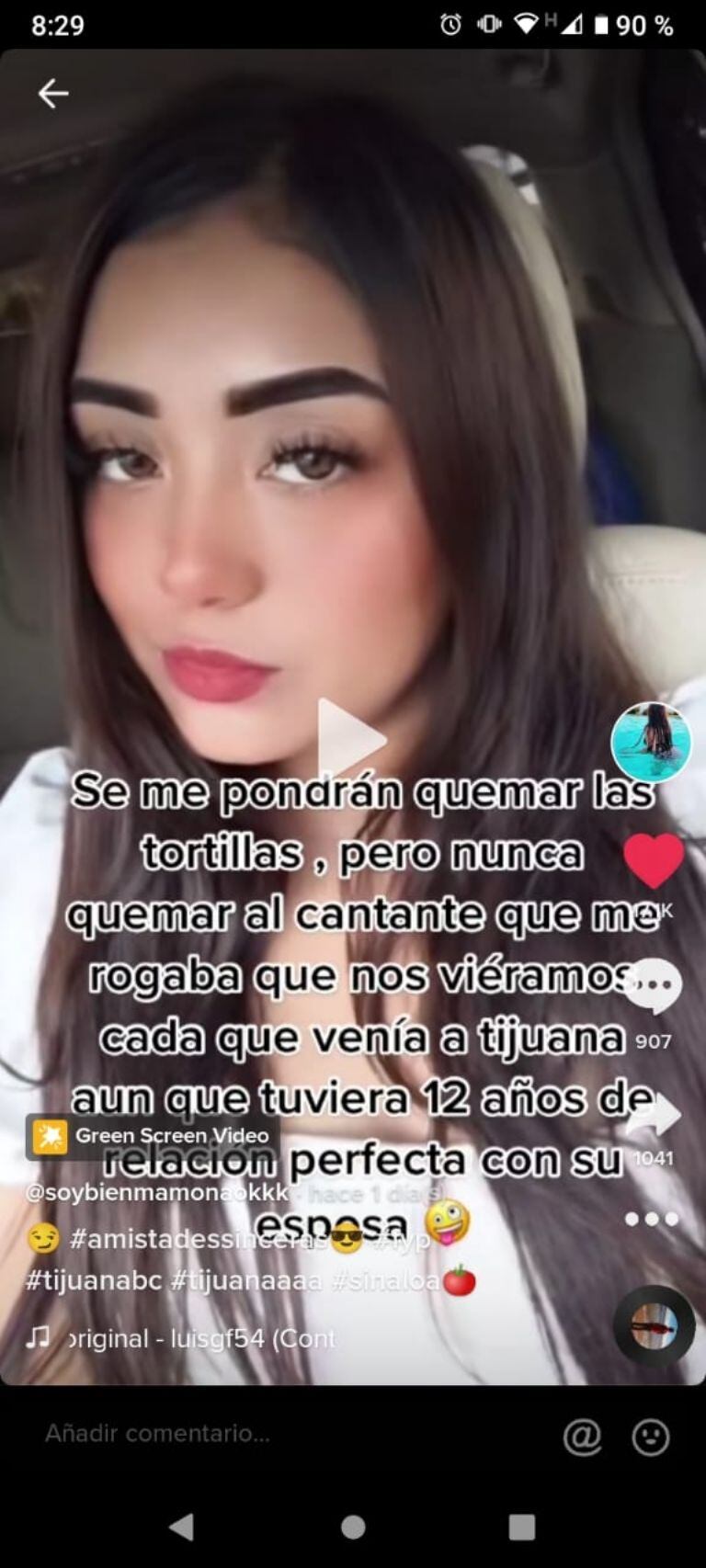 Captura de pantalla de Tiktok.