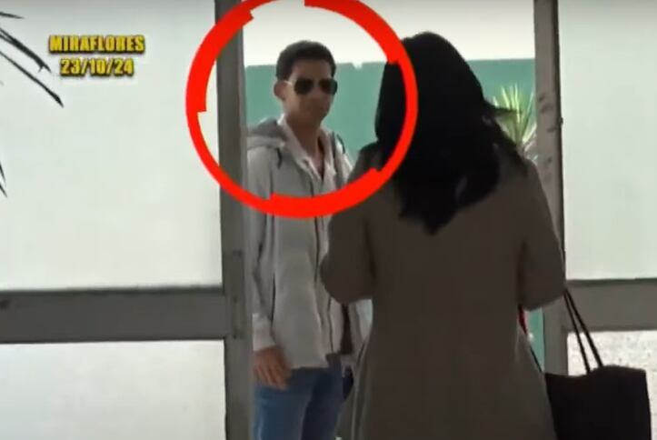 Santiago Suárez en la comisaría de Miraflores