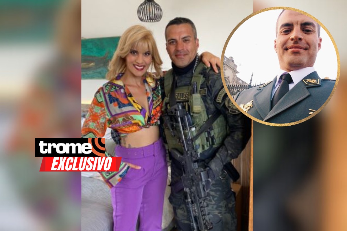 El teniente Martín Perales y Claudia Zapata en AFHS