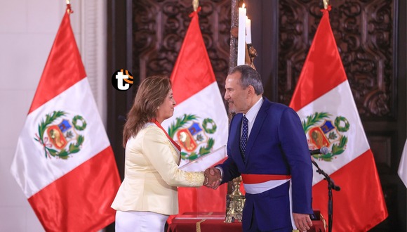 Juramentación de ministros de estado en Perú. Elmer Schialer es el nuevo ministro de Relaciones Exteriores. Video: TV Perú