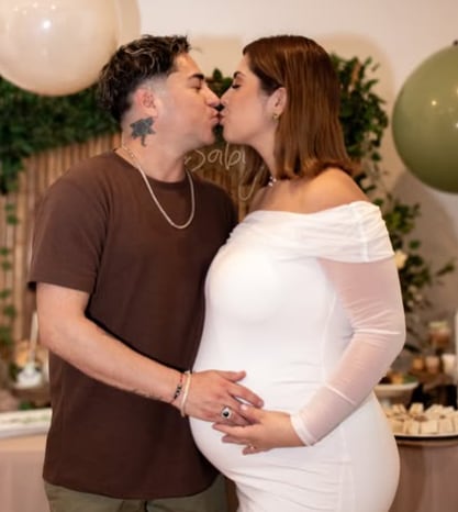 Luisito Sánchez y su esposa, Enza Mitrovich