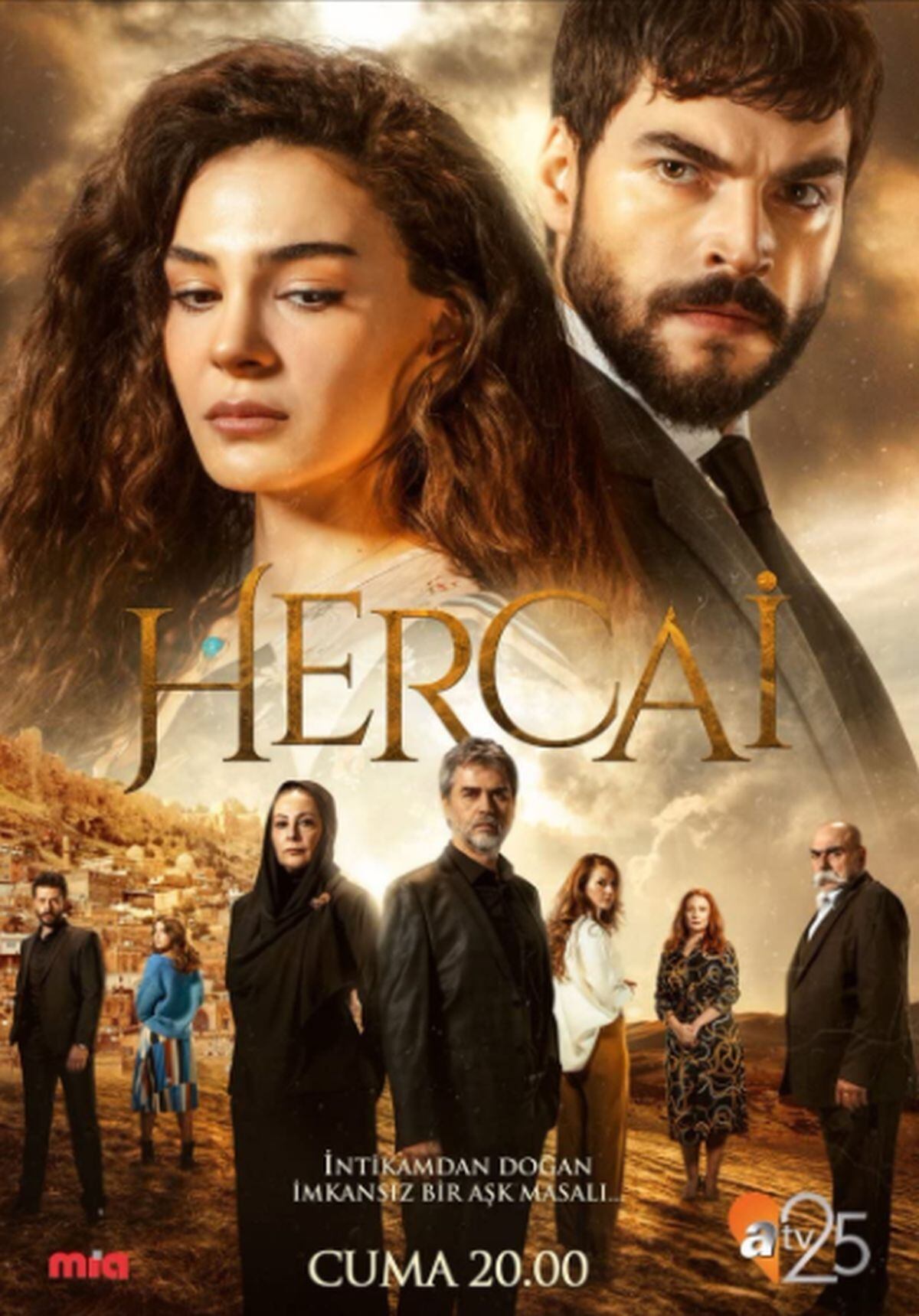 Póster oficial de "Hercai", la telenovela turca que ha triunfado en varios países.