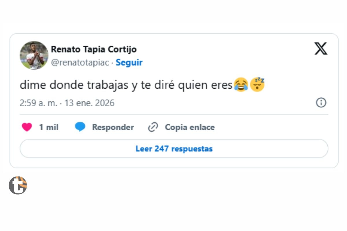 Renato Tapia utilizó sus redes sociales para responder a compañero (@renatotapiac)