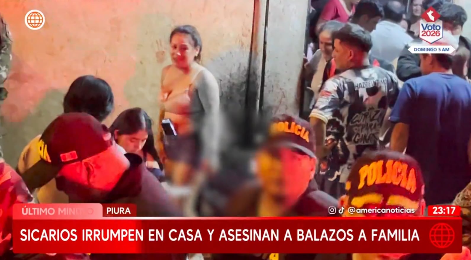 Cuatro miembros de una familia son asesinados en Sullana.